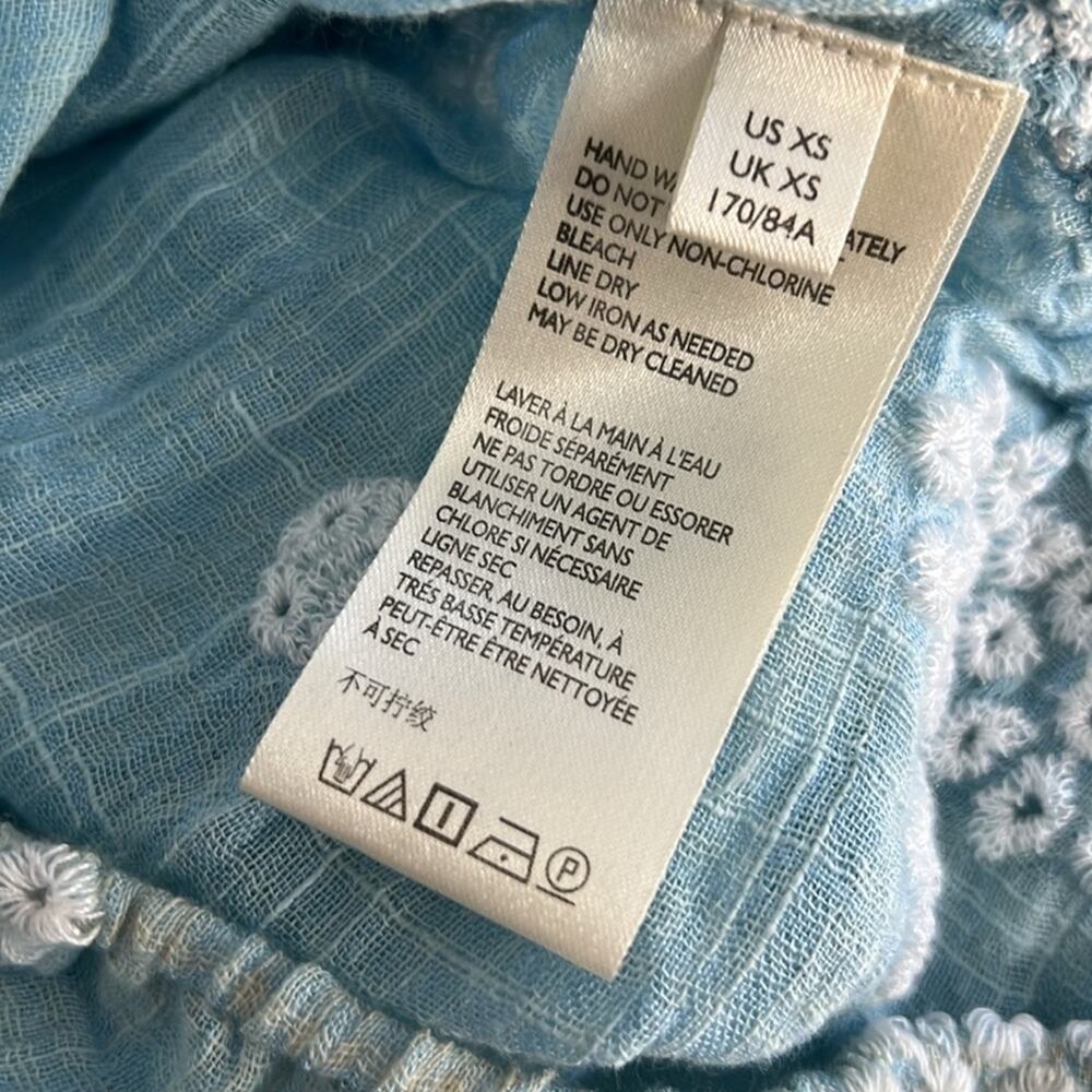 Free People Blue Floral Top - Picture 8 of 8